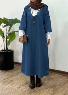 پیراهن مانتویی جین پاییزه پرستو