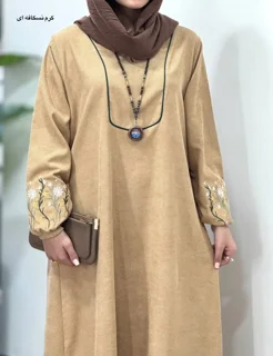 پیراهن مانتویی گلدوزی جانان