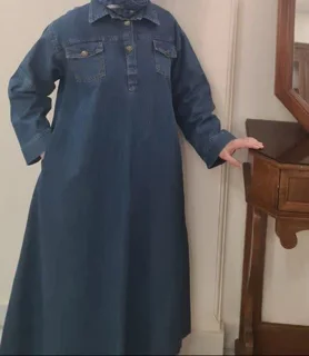 پیراهن مانتویی جین